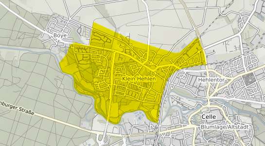 Immobilienpreisekarte Celle Klein Hehlen